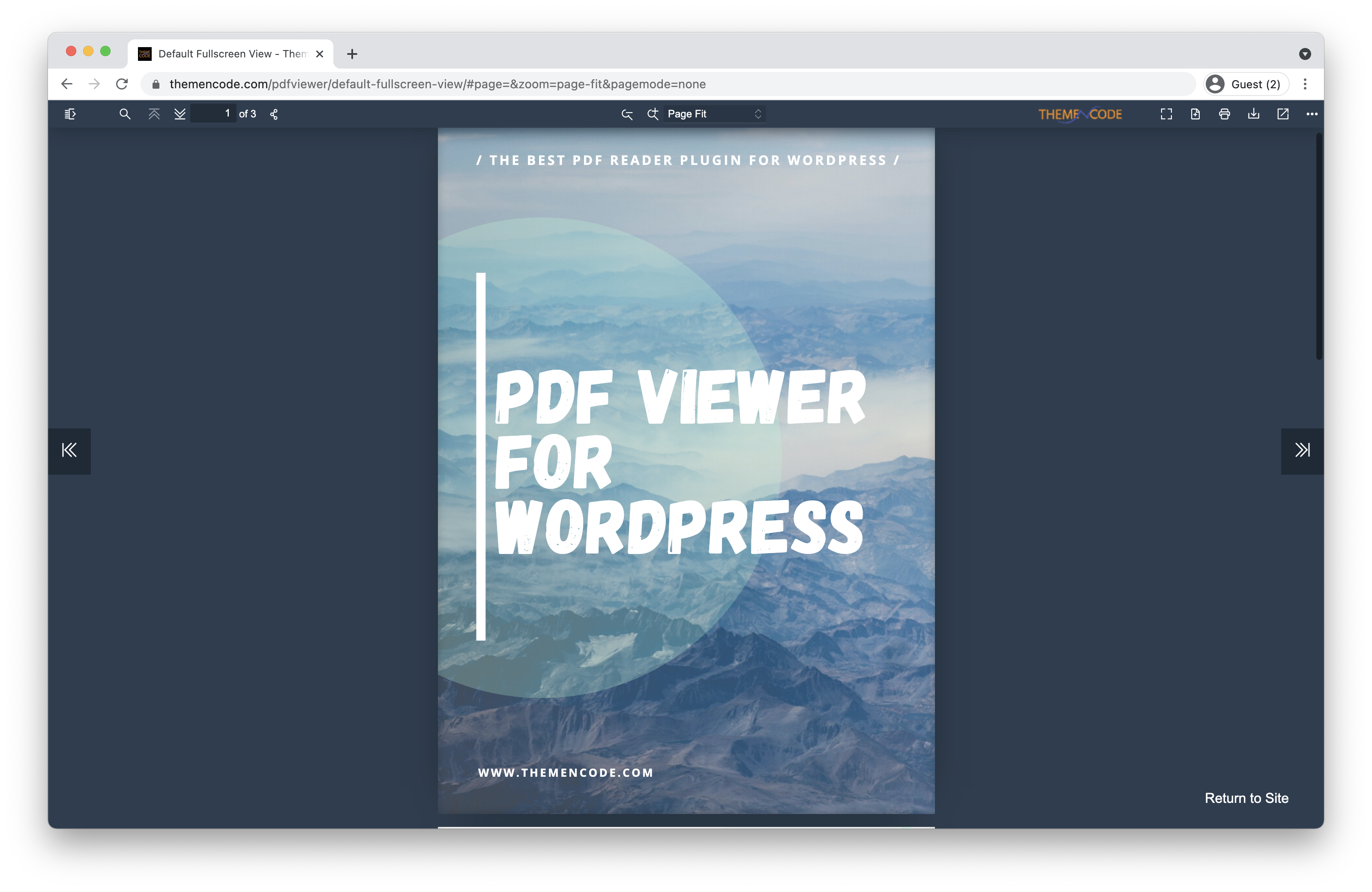 PDF viewer for WordPress 4