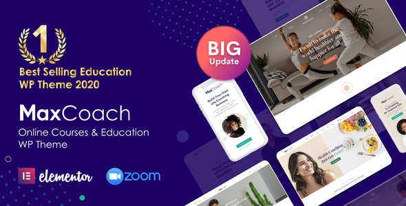MaxCoach - Online Courses, Personal Coaching & Education WP Theme