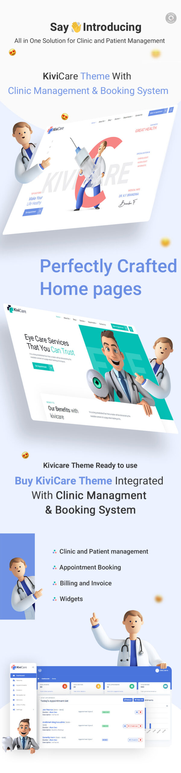KiviCare - Medical Clinic & Patient Management WordPress Theme 4