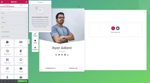 RyanCV - Resume WordPress Theme 1