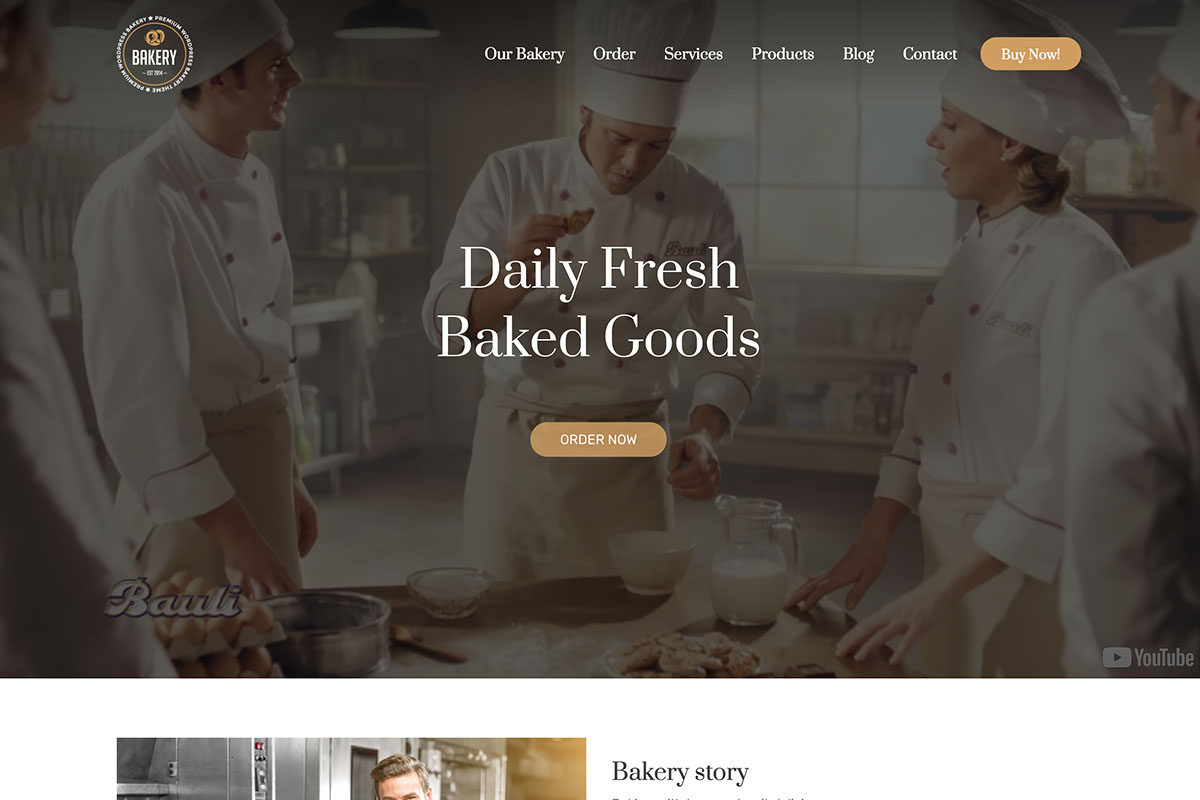 Bakery WordPress Cake & Food Theme 4