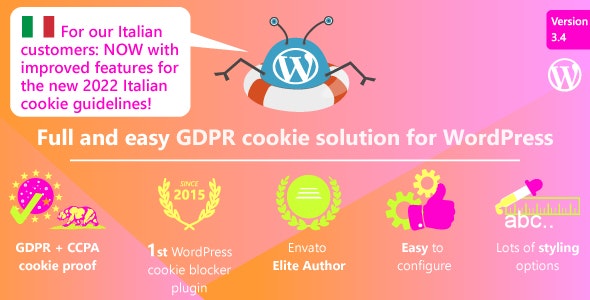 Complete GDPR AVG CCPA Cookie Compliance WordPress plugin - WeePie Cookie Allow