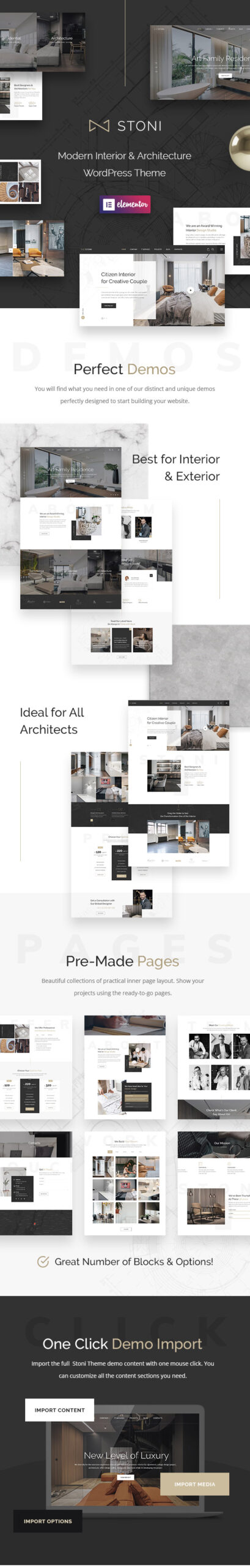 Stoni - Architecture Agency WordPress Theme 1
