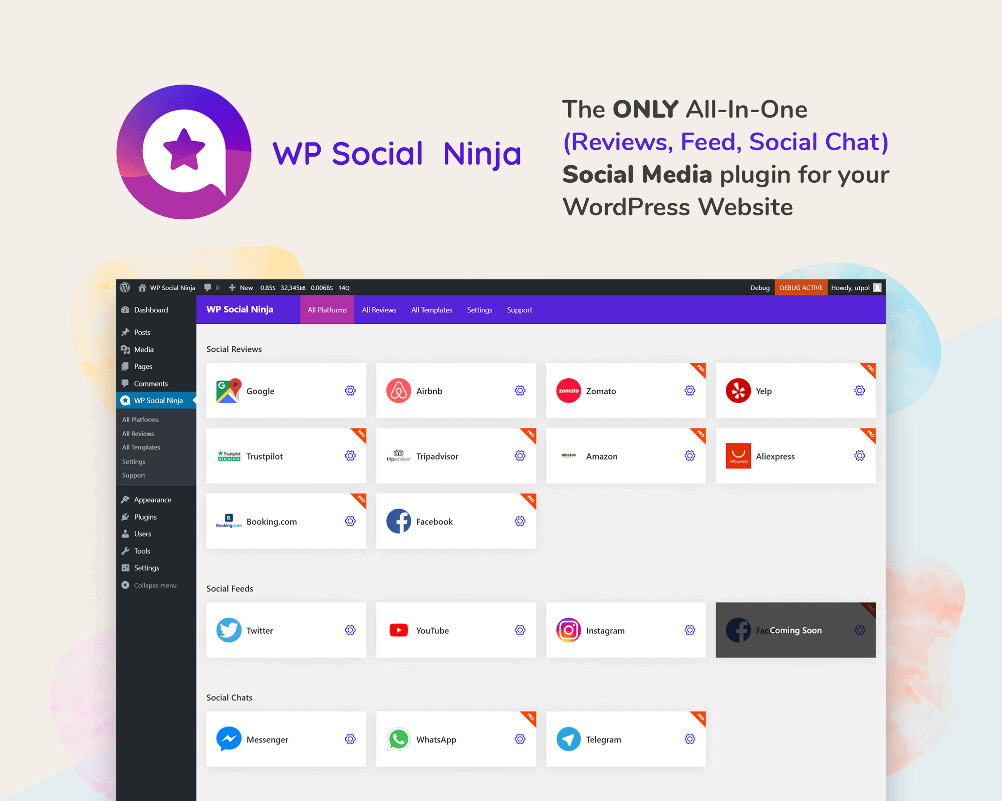 WP Social Ninja Pro by WP Manage Ninja 1