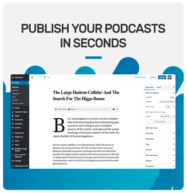 Wpcast - Audio Podcast WordPress Theme 4