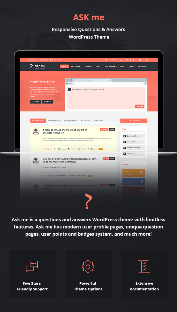 Ask Me - Responsive Questions & Answers WordPress 2