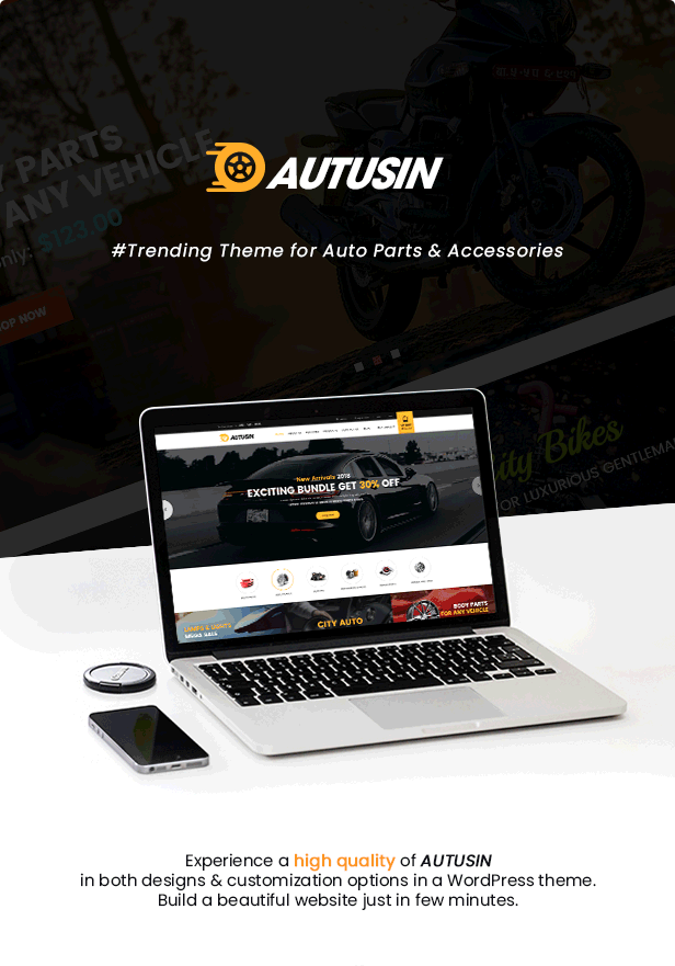 Autusin - Auto Parts & Car Accessories Shop Elementor WooCommerce WordPress Theme 4