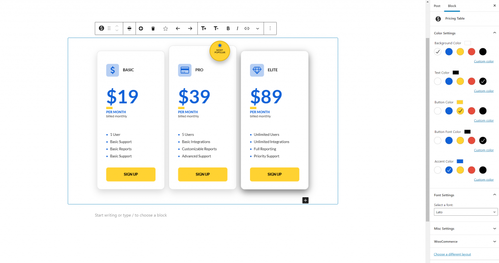 Easy Pricing Tables Premium Agency By Fatcatapps 2