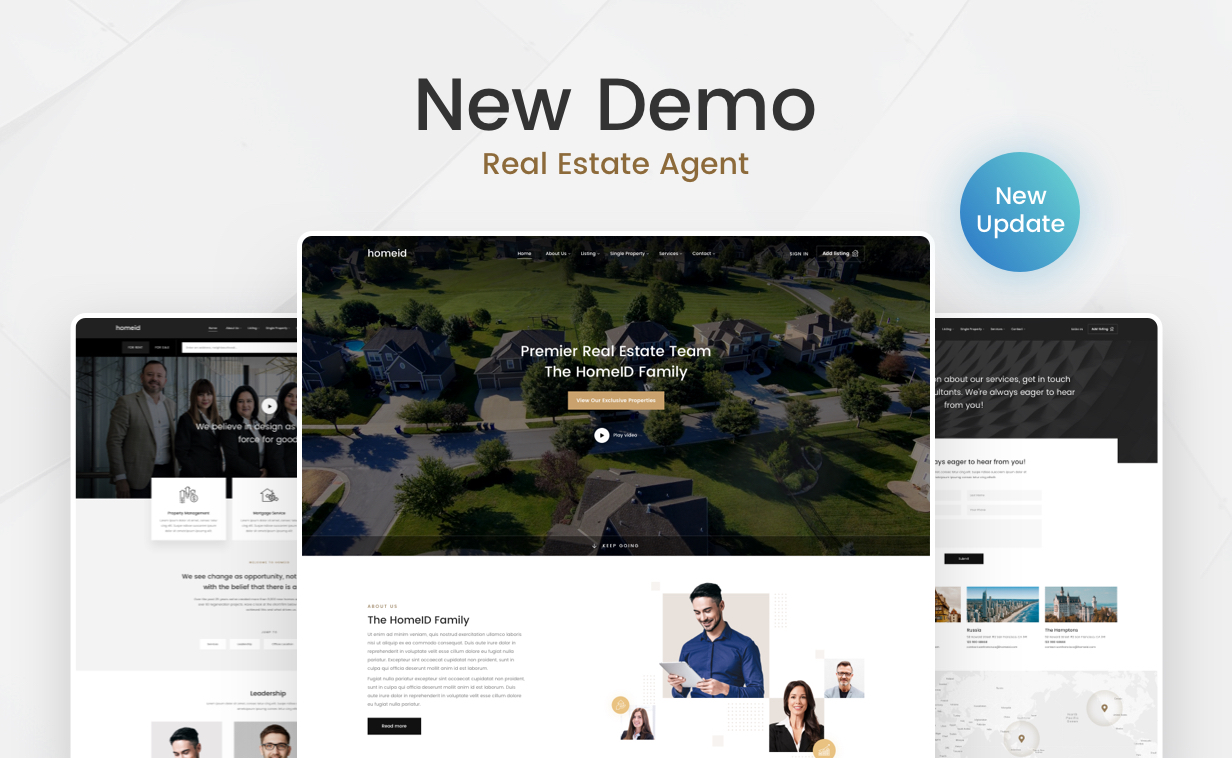 HomeID - Real Estate WordPress Theme 3