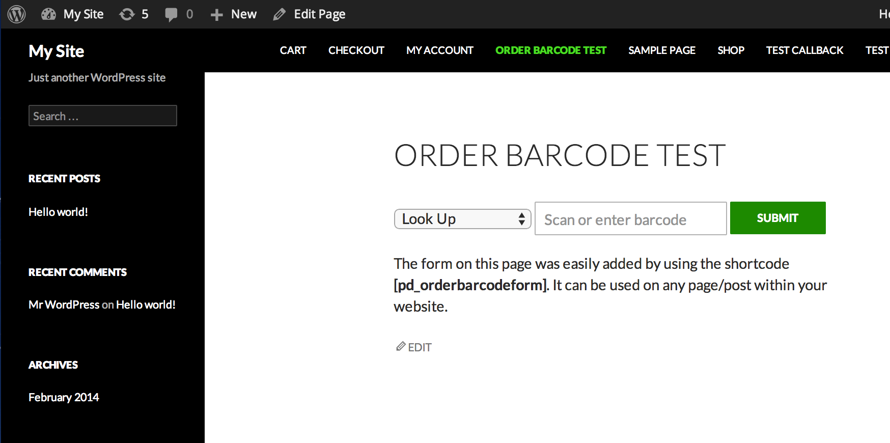 Order Barcodes for WooCommerce 3