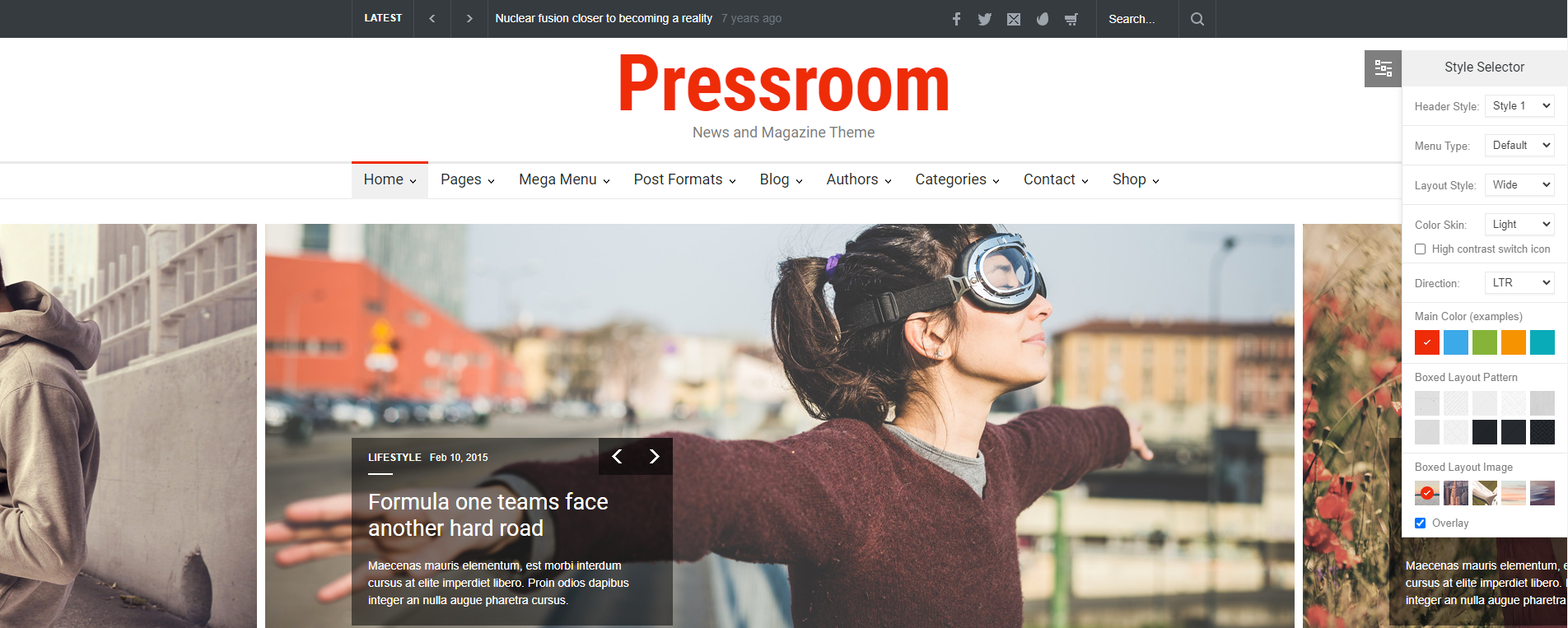 Pressroom - News and Magazine WordPress Theme 4