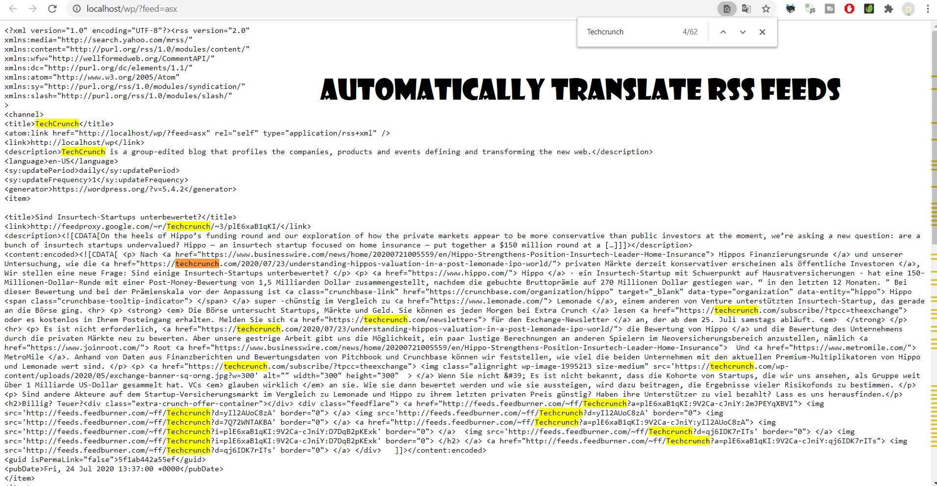 RSS Transmute - Copy, Translate, Spin, Merge RSS Feeds 5