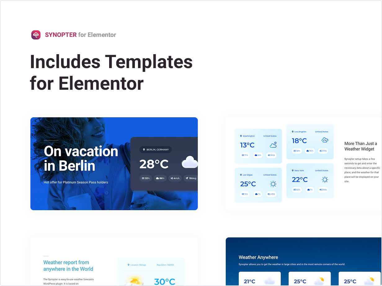 Synopter - Weather for Elementor 4