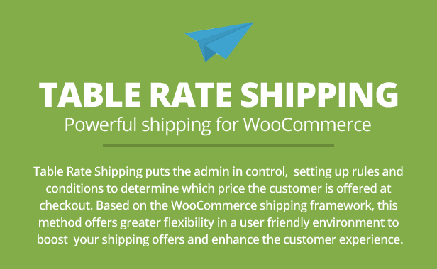 Table Rate Shipping for WooCommerce 1