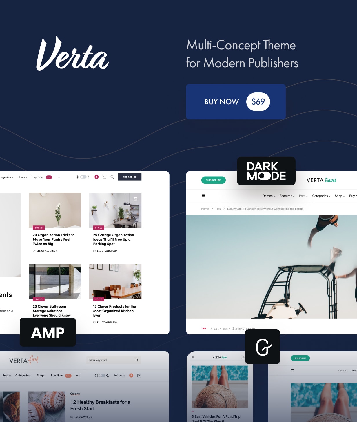 Verta - Multi-Concept WordPress Theme for Modern Publishers 1
