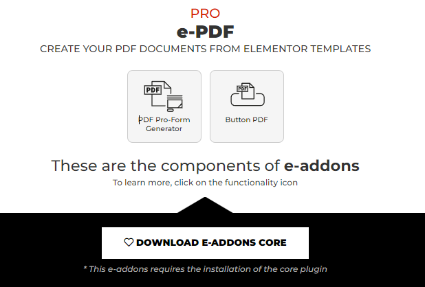 e-addons PDF Pro-Form Generator 1