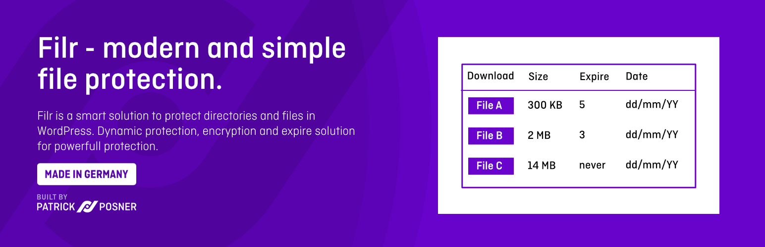 Filr Premium - Secure Your Upload Files With Protected Link