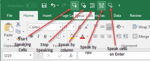Cách sử dụng tính năng Speak Cells của Excel hình 4