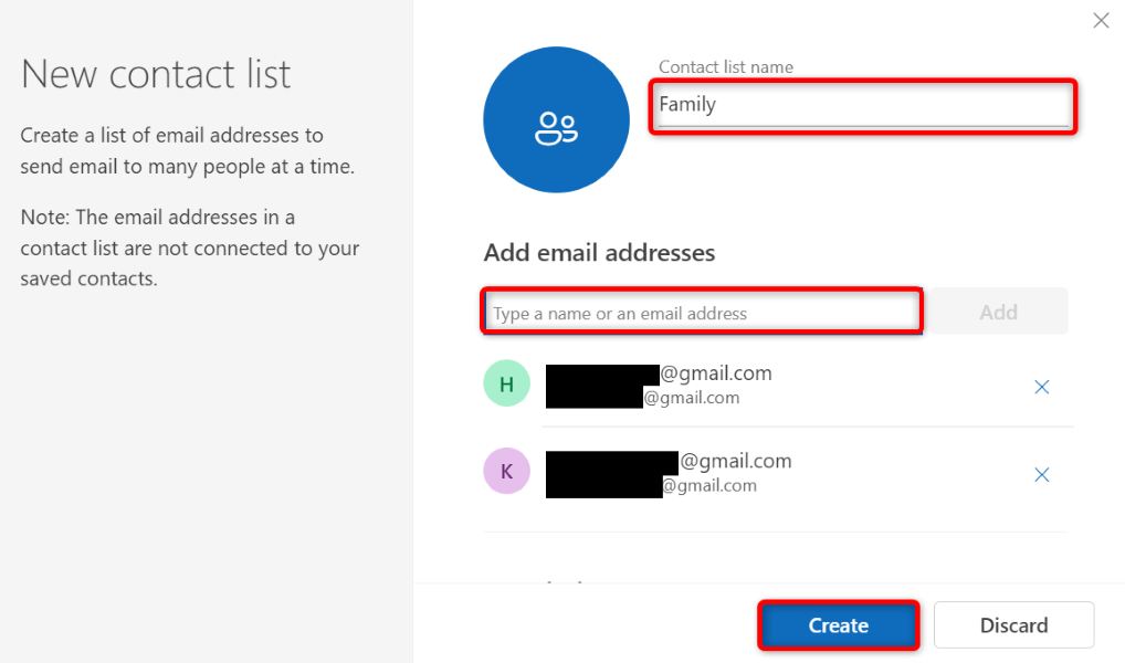 Cách tạo nhóm email trong Microsoft Outlook hình 3
