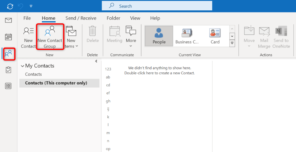 Cách tạo nhóm email trong Microsoft Outlook hình 7