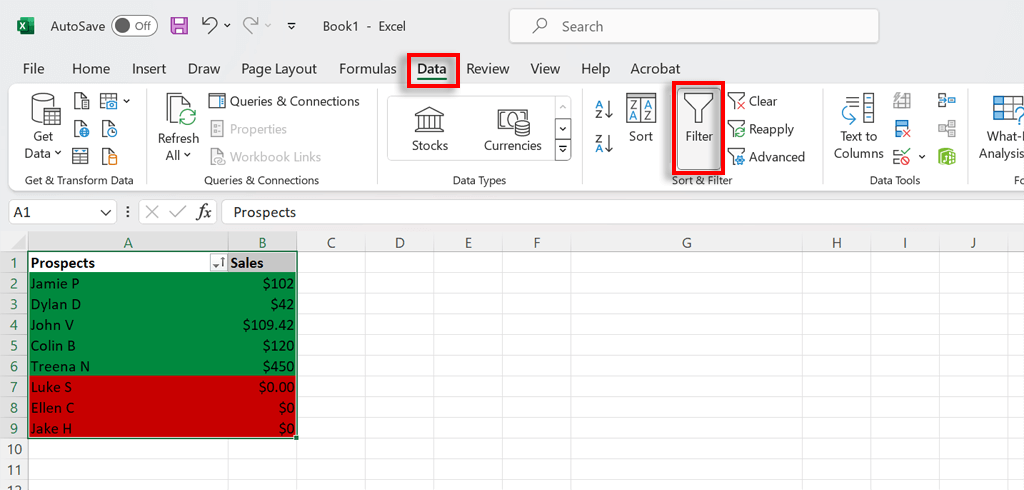 Cách đếm ô màu trong bảng tính Excel