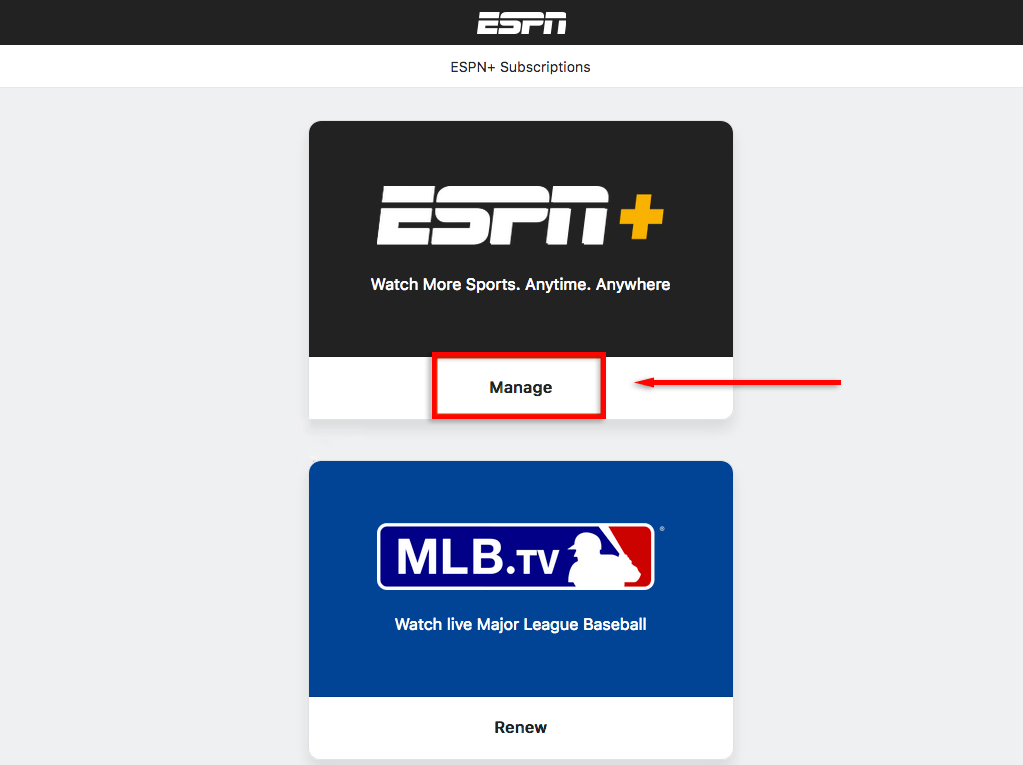 Cách hủy hình ảnh đăng ký ESPN của bạn