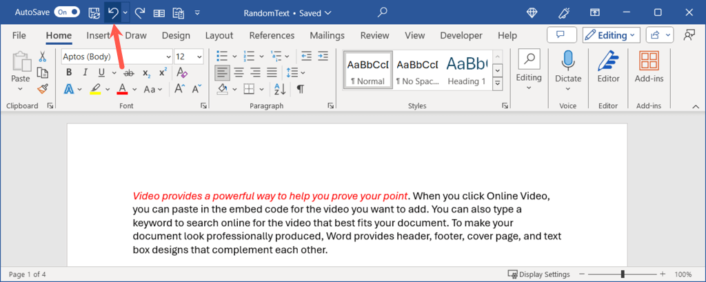Cách xóa định dạng trong Microsoft Word ảnh 2