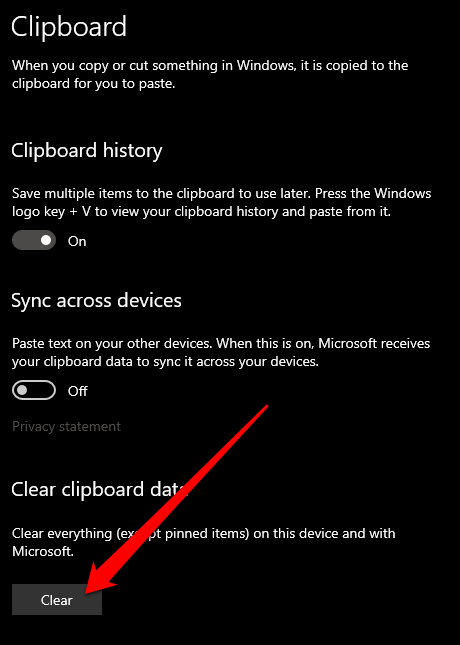Cách xóa Clipboard trong Windows 10 hình 2