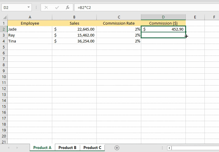 Cách nhóm các bảng tính trong Excel hình 4